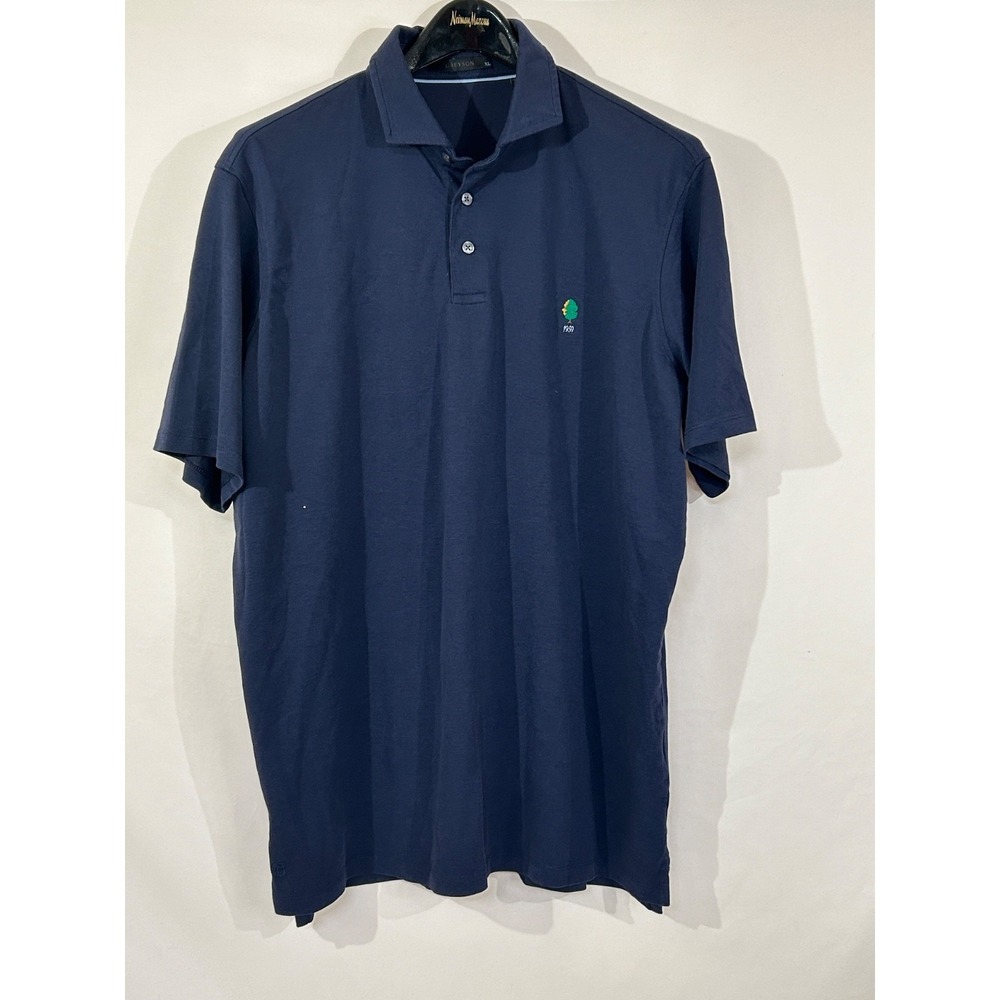 Greyson Golf Polo Cotton Blend Shirt Mens Size XL Dark Blue Golani Brigade Logo